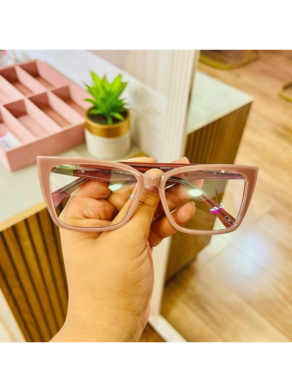 Armação de Óculos Quadrada DG5031 Rose